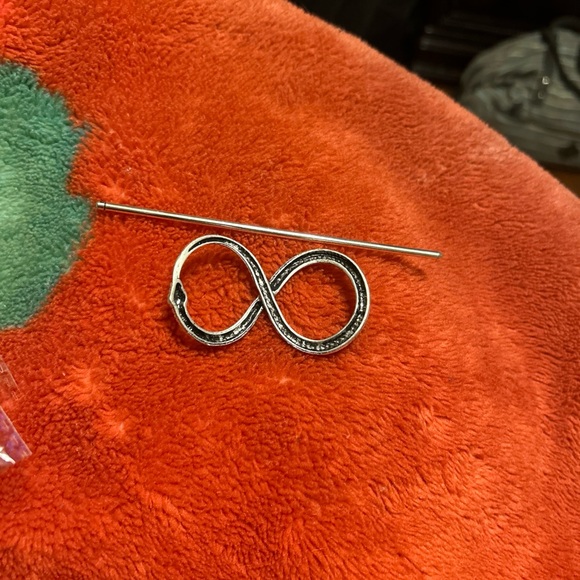 Snake Serpent Gothic Punk Metal Hairpin Hair Clip for Women Hair Silver & Black - Picture 6 of 7